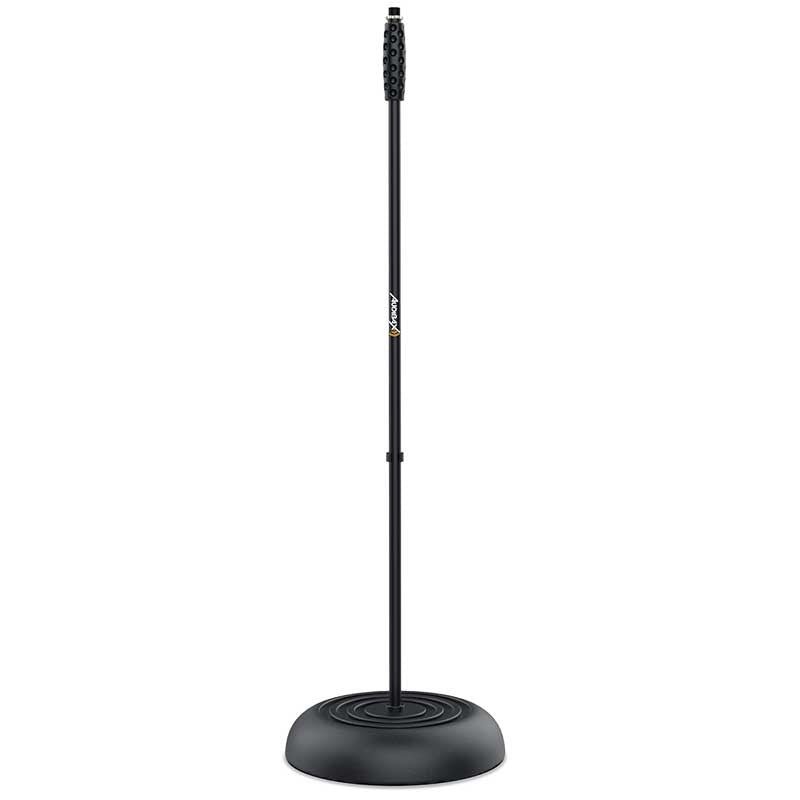 Audibax Base 5 Black - Soporte de micro Regulable con Base Redonda - Tempo Shop