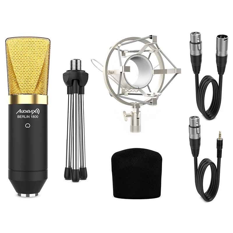 Audibax Berlin 1800 Gold - Pack micro Studio Gran Diafragma - Tempo Shop