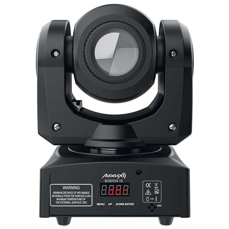 Audibax Boston 10 - Cabeza Móvil Disco Led 10WBlanco + 7 Colores 7 Gobos Fijos + Spot - Tempo Shop