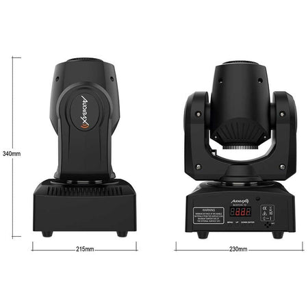 Audibax Boston 10 - Cabeza Móvil Disco Led 10WBlanco + 7 Colores 7 Gobos Fijos + Spot - Tempo Shop