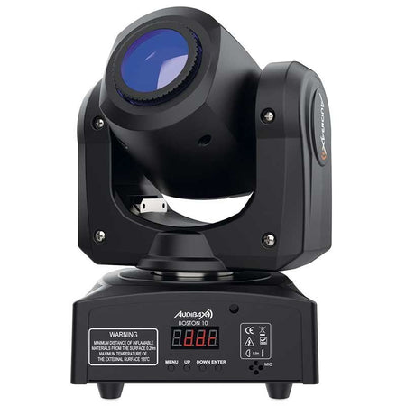 Audibax Boston 10 - Cabeza Móvil Disco Led 10WBlanco + 7 Colores 7 Gobos Fijos + Spot - Tempo Shop