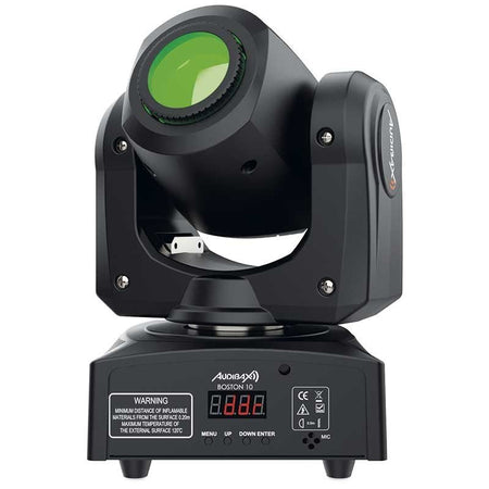 Audibax Boston 10 - Cabeza Móvil Disco Led 10WBlanco + 7 Colores 7 Gobos Fijos + Spot - Tempo Shop