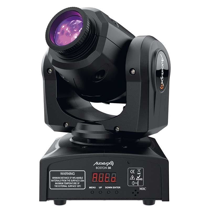 Audibax Boston 30 - Cabeza Móvil Spot Led Discoteca 30W - Tempo Shop