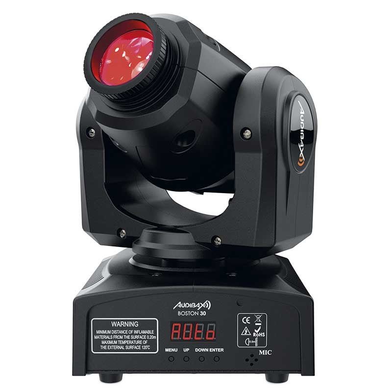 Audibax Boston 30 - Cabeza Móvil Spot Led Discoteca 30W - Tempo Shop