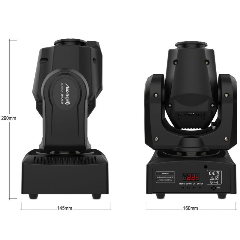 Audibax Boston 30 - Laser Cabeza Móvil Spot 30W + Láser verde 500mW - Tempo Shop