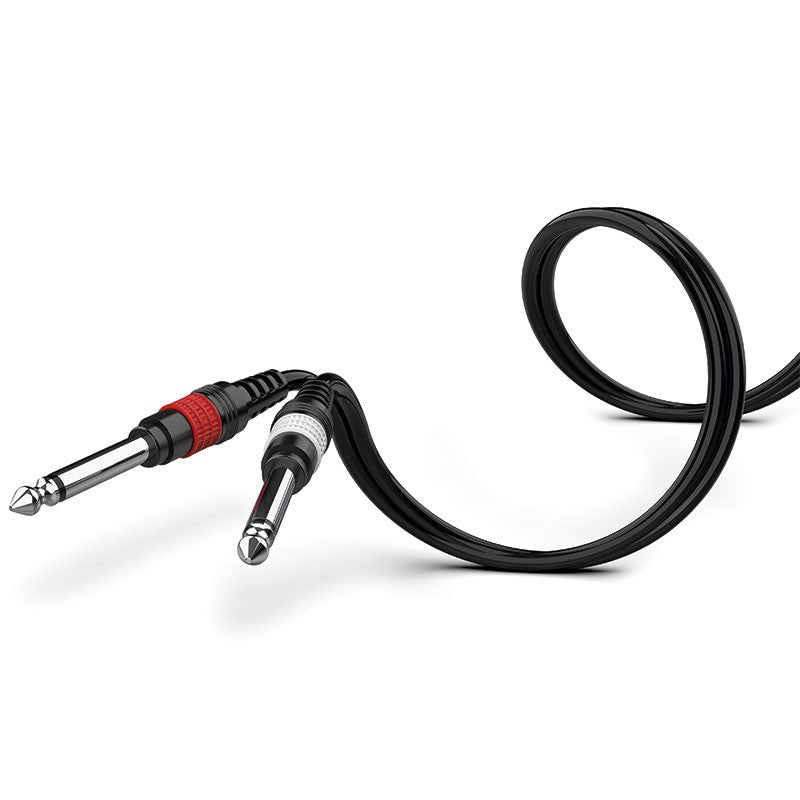 Audibax Bronze 10053617 - Cable Minijack Stereo a 2 Jack Mono 15m Negro - Tempo Shop