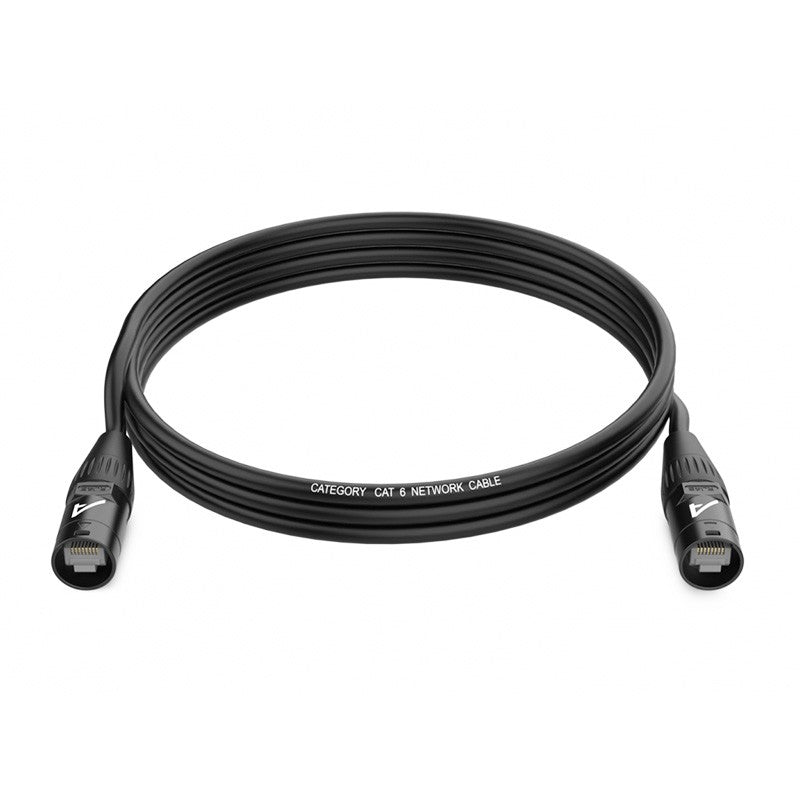 Audibax Pro CAT6 50M Pro - Cable Ethernet CAT6 de 50 m con conectores RJ45 tipo EtherCon y doble blindaje