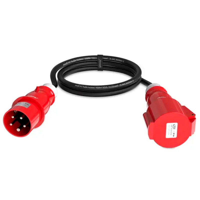 Audibax CEE500-25-5P - Cable Alargador CEE 16A 5 Polos