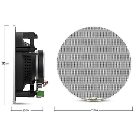 Audibax CM508 - BT - Altavoces Techo Blancos Bluetooth Empotrables 2 Vías 2 x 30W 5,25" R - Tempo Shop