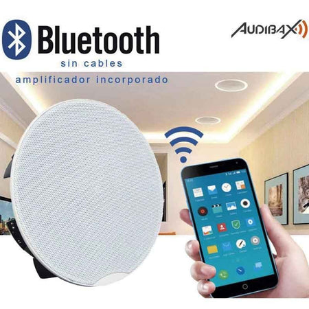 Audibax CM508 - BT - Altavoces Techo Blancos Bluetooth Empotrables 2 Vías 2 x 30W 5,25" R - Tempo Shop