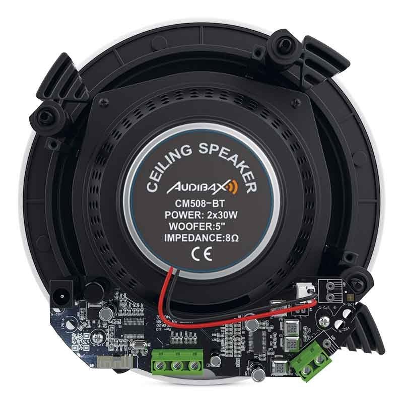 Audibax CM508 - BT - Altavoces Techo Blancos Bluetooth Empotrables 2 Vías 2 x 30W 5,25" R - Tempo Shop
