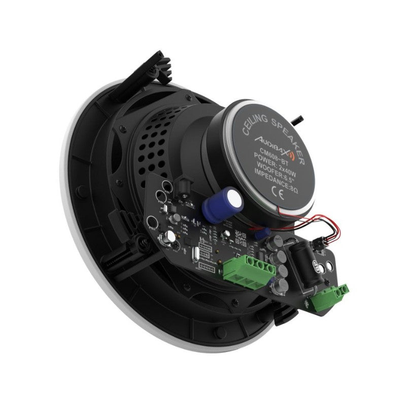 Audibax CM608 - BT - Altavoces Techo Blancos Bluetooth Empotrables 2 Vías 2 x 40W 6,5" Rejilla Magnética - Tempo Shop