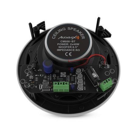 Audibax CM608 - BT - Altavoces Techo Blancos Bluetooth Empotrables 2 Vías 2 x 40W 6,5" Rejilla Magnética - Tempo Shop