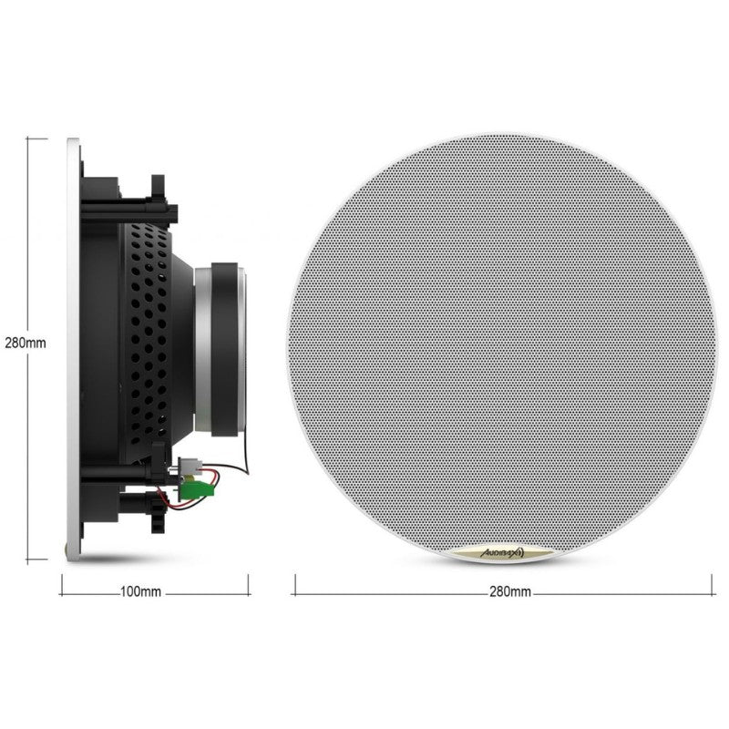 Audibax CM808 - BT - Altavoces Techo Blancos Bluetooth Empotrables 2 Vías 2 x 50W 8" Rejilla Magnética - Tempo Shop