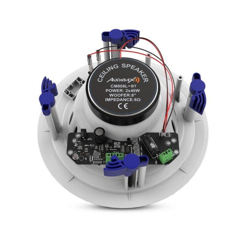 Audibax CM808L - BT - Altavoces Techo Blancos Bluetooth Empotrables 2 Vías 2 x 40W 8" - Tempo Shop