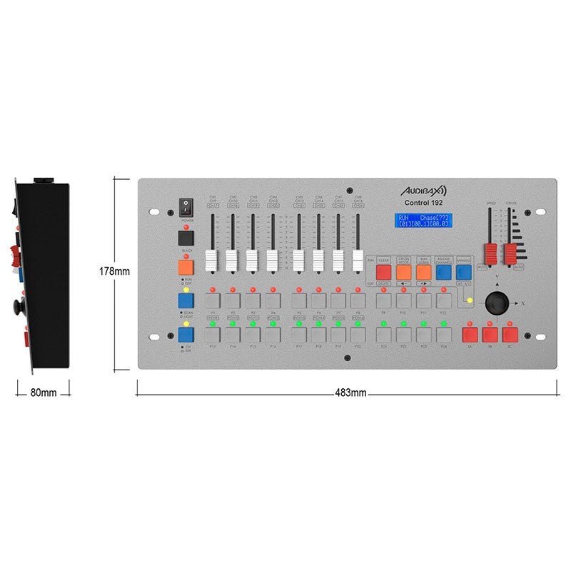 Audibax Control 192 - Controlador DMX512 de 192 Canales - Tempo Shop