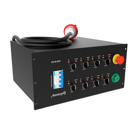 Audibax CM-8-SCP - Controlador de 8 Canales para Motores de Cadena con Salidas CEE y Socapex