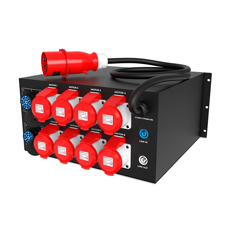 Audibax CM-8-SCP - Controlador de 8 Canales para Motores de Cadena con Salidas CEE y Socapex