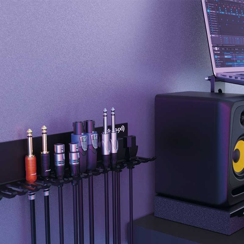 Audibax CWS 10 - Soporte de pared para cables 19 huecos 4 - 11mm - Tempo Shop