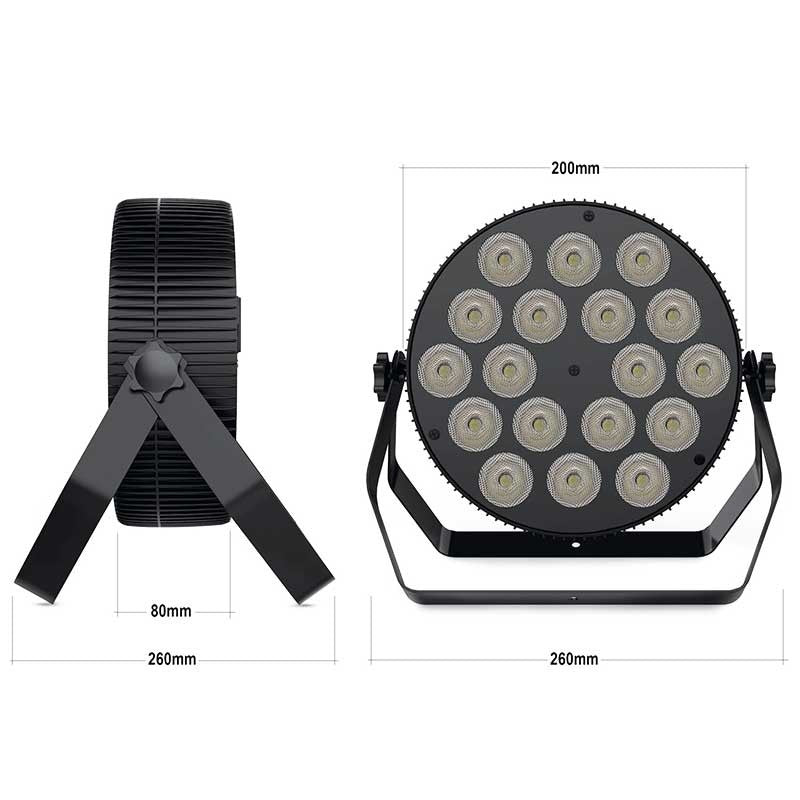 Audibax Dallas 180 Mk2 - Foco LED RGBW 18x10W 180W 4 in 1 - Tempo Shop