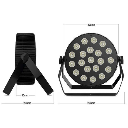 Audibax Dallas 210 Flat - Foco LED RGBW 4 in 1 Cree21 Led x 10W Total 210W - Tempo Shop