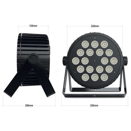 Audibax Dallas 216 - Foco Par LED 18 x 12W RBGw 4in 1 DMX Total 216W - Tempo Shop