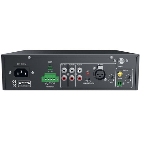 Audibax Dayton 120BT - Amplificador Línea de 100V y 4 - 16 Ω - 120W con USB, FM y Bluetooth - Tempo Shop