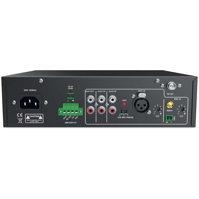 Audibax Dayton 60BT - Amplificador Línea de 100V y 4 - 16 Ω - 60W USB, FM y Bluetooth - Tempo Shop