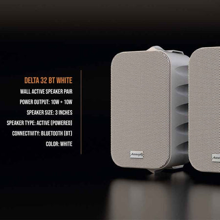 Audibax Delta 32 BT White - Pareja de Altavoces Bluetooth - Tempo Shop