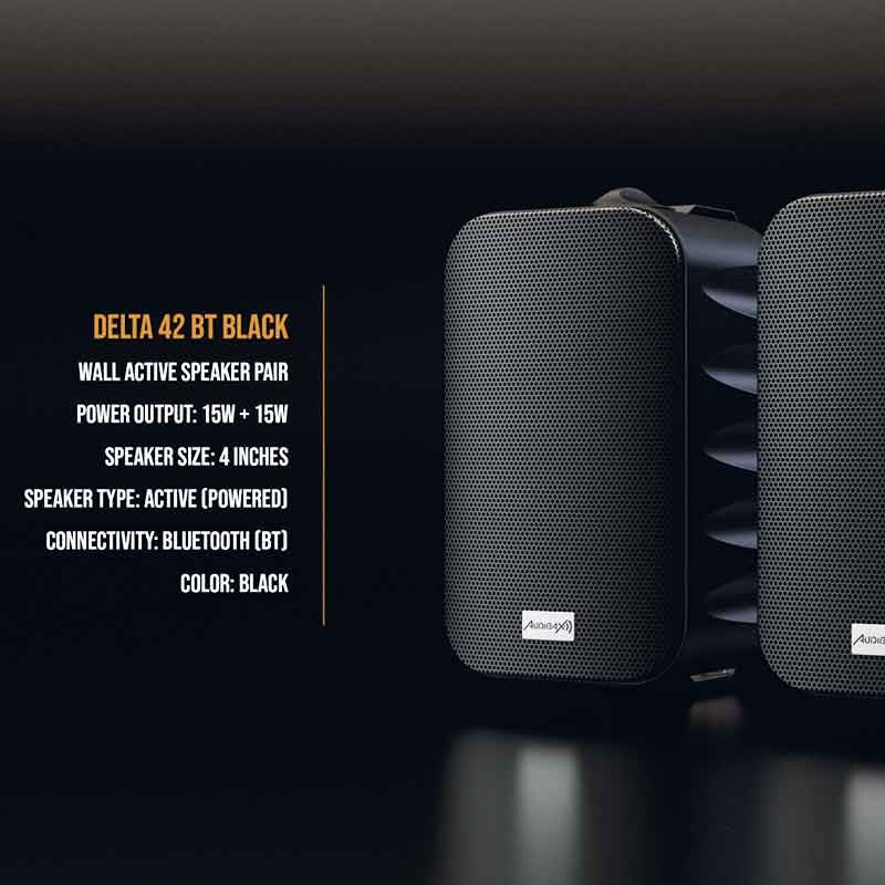 Audibax Delta 42 BT Black - Pareja de Altavoces Bluetooth - Tempo Shop
