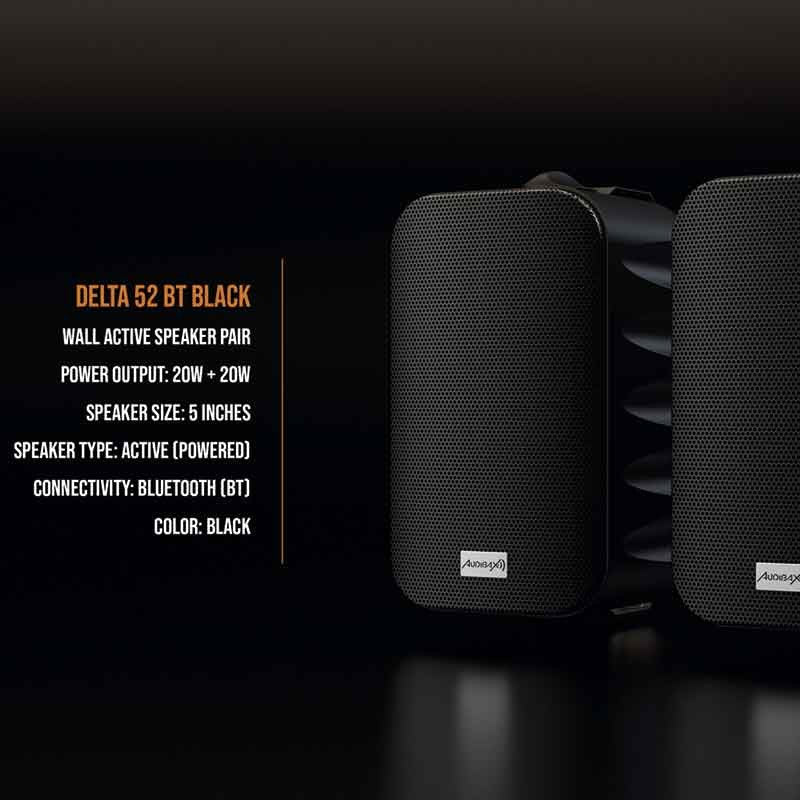 Audibax Delta 52 BT Black - Pareja Altavoces Activos Bluetooth - Tempo Shop