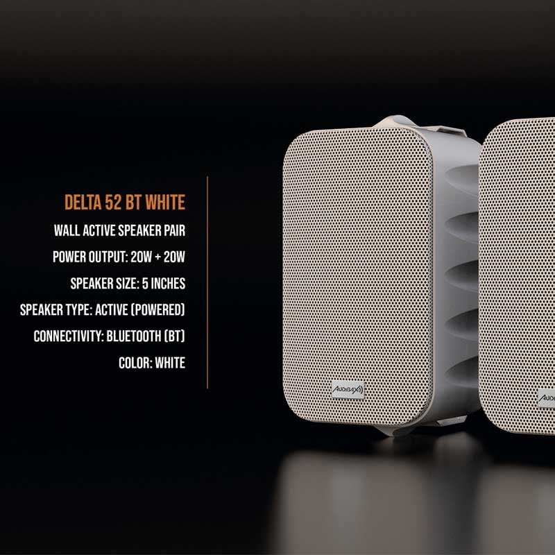 Audibax Delta 52 BT White - Pareja Altavoces Activos Bluetooth - Tempo Shop