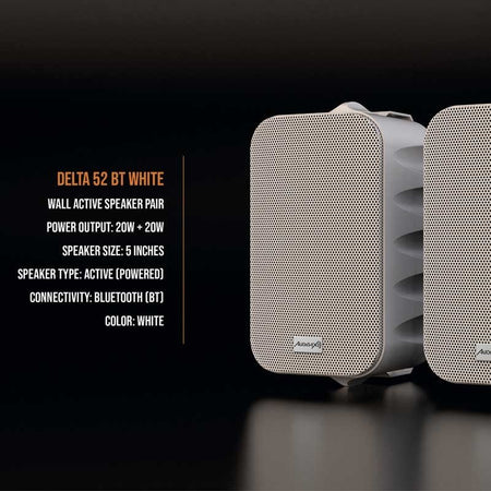 Audibax Delta 52 BT White - Pareja Altavoces Activos Bluetooth - Tempo Shop