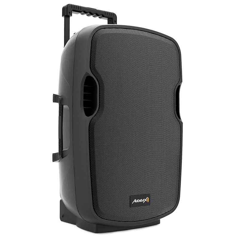 Audibax Denver 15 - Altavoz Activo PA 15 con Batería , Ruedas + 2 Micros Inalámbricos - Tempo Shop