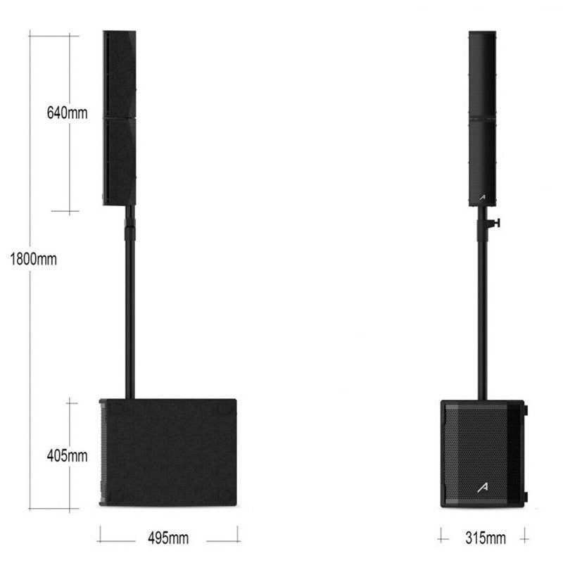 Audibax Detroit 1000 DSP - Altavoz Columna PA 1000W - Tempo Shop