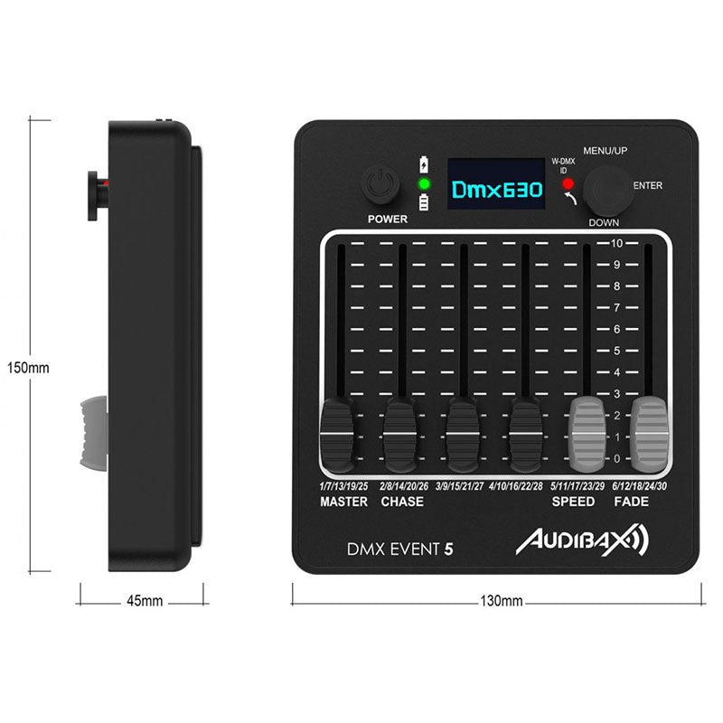 Audibax DMX Event 5 - Controlador DMX Batería + Wireless - Tempo Shop