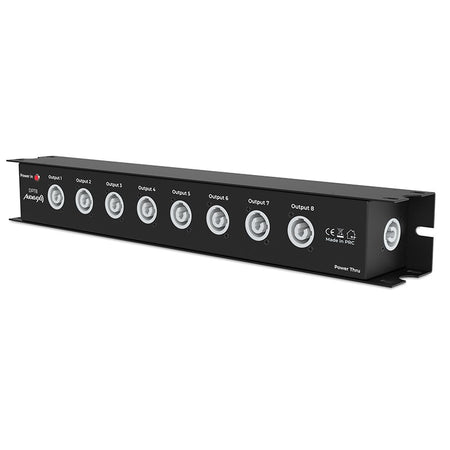 Audibax DPT8 - Distribuidor de Energía 16A con 8 Salidas PowerCON