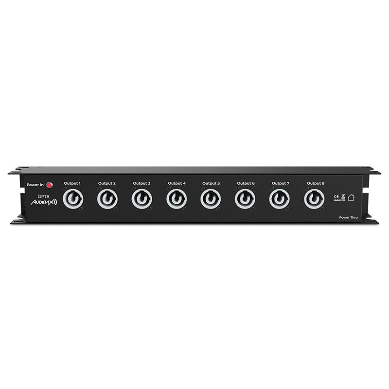 Audibax DPT8 - Distribuidor de Energía 16A con 8 Salidas PowerCON