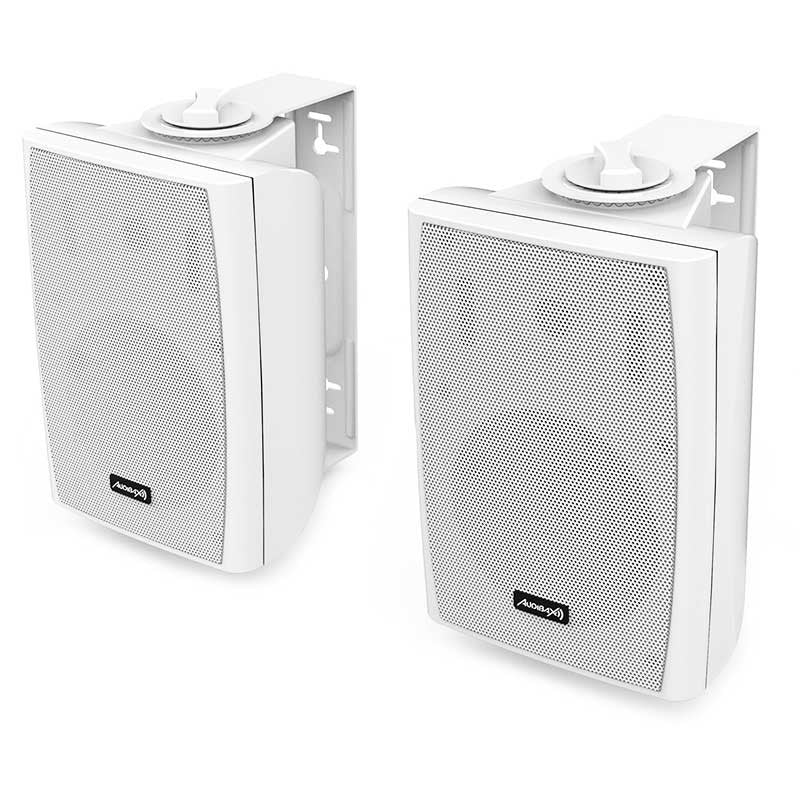 Audibax Elipse 4 - Pareja Altavoces Pared 4" 2 Vías 20W RMS Negro - Tempo Shop