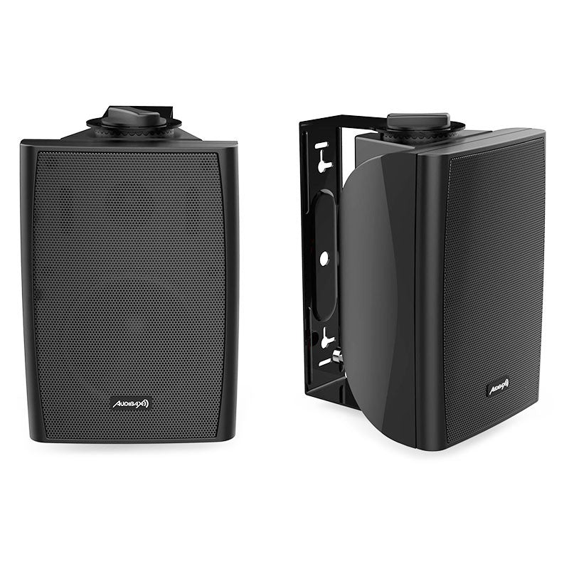 Audibax Elipse 4 - Pareja Altavoces Pared 4" 2 Vías 20W RMS Negro - Tempo Shop