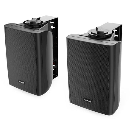 Audibax Elipse 4 - Pareja Altavoces Pared 4" 2 Vías 20W RMS Negro - Tempo Shop