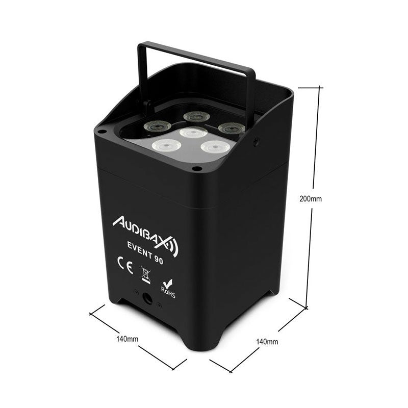 Audibax Event 90 - Foco Wash Arquitectural con Batería WiFi - Tempo Shop