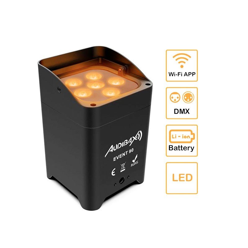 Audibax Event 90 - Foco Wash Arquitectural con Batería WiFi - Tempo Shop
