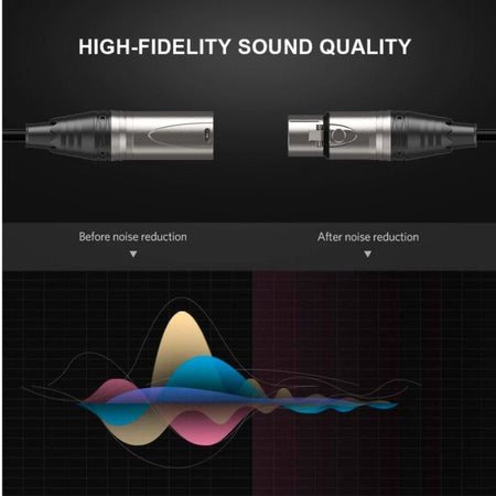 Audibax Evolution 10154398 - Cable XLR Macho - XLR Hembra 3m Negro - Tempo Shop