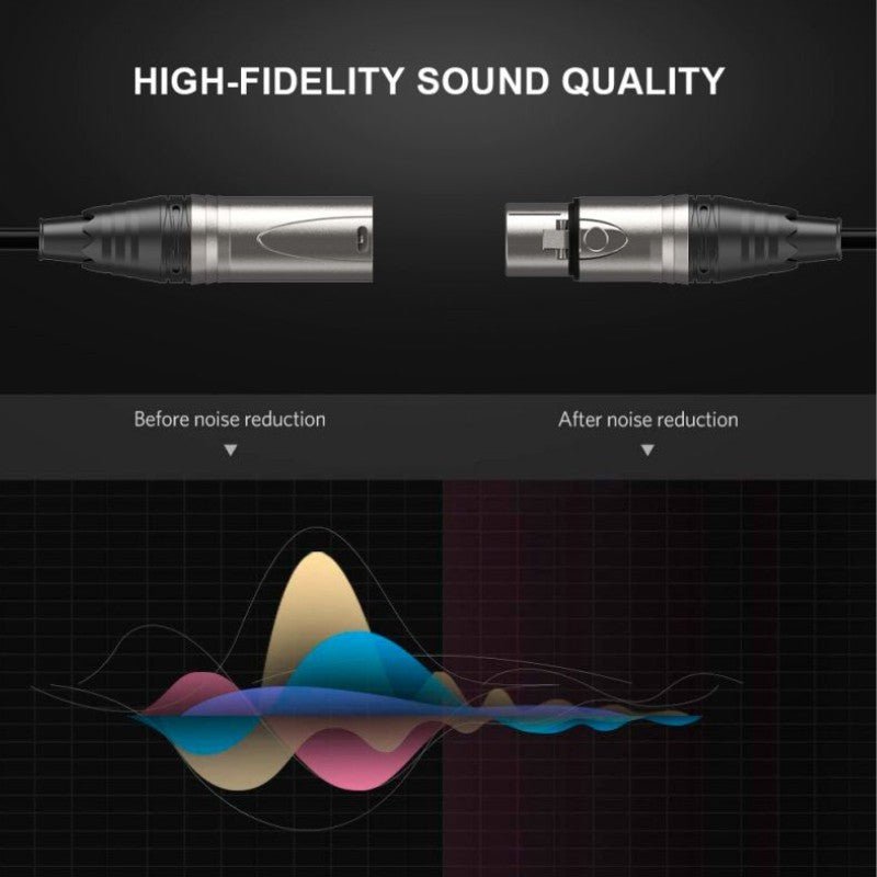 Audibax Evolution 10154402 - Cable XLR Macho - XLR Hembra 20m Negro - Tempo Shop