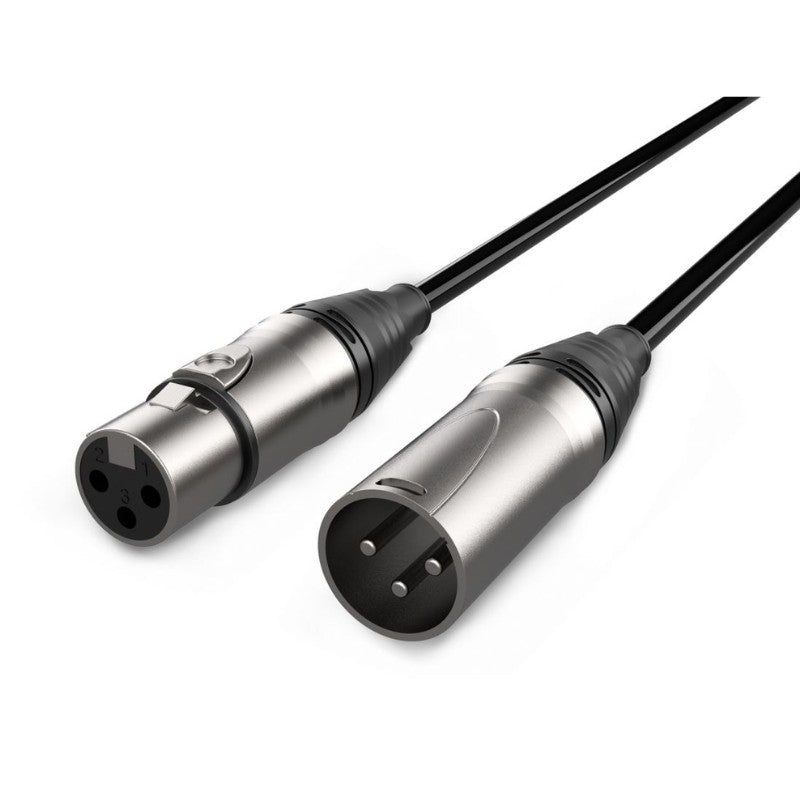 Audibax Evolution 10154404 - Cable XLR Macho - XLR Hembra 1m Negro - Tempo Shop