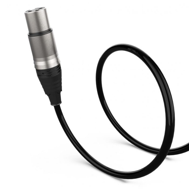 Audibax Evolution 10154404 - Cable XLR Macho - XLR Hembra 1m Negro - Tempo Shop