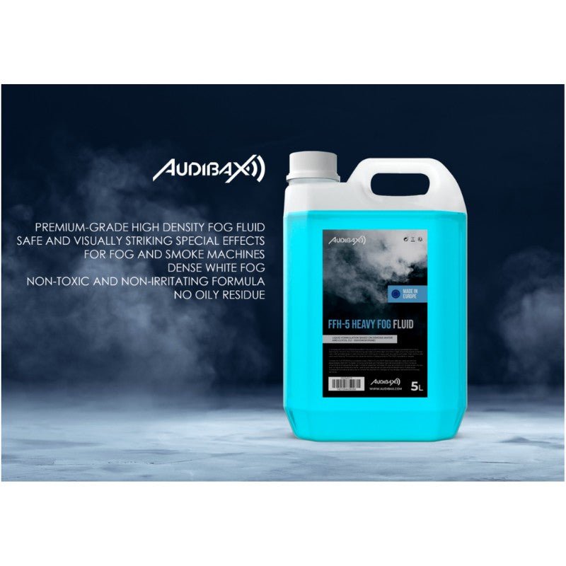 Audibax FFH - 5 Fog Fluid - Liquido De Humo Alta Densidad 5L - Tempo Shop