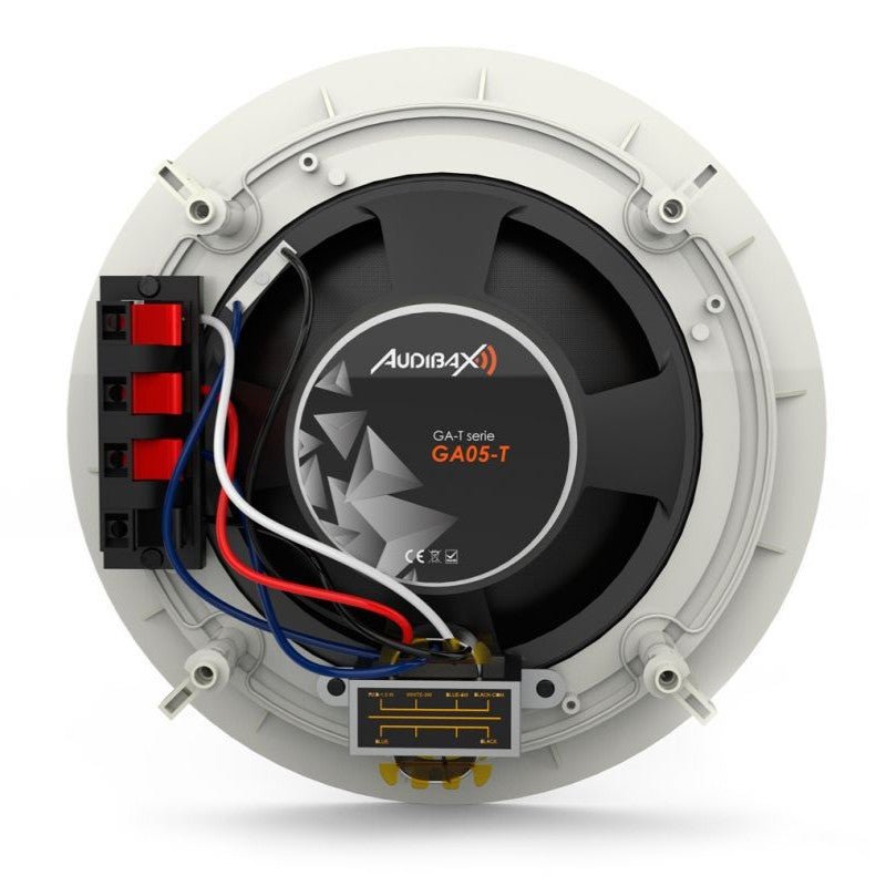 Audibax GA05 - T - Altavoz Techo Empotrable Blanco 5" 2 Vías Línea 100V - Tempo Shop