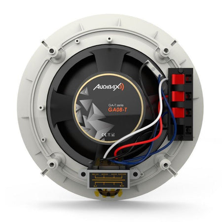 Audibax GA08 - T - Altavoz Techo Empotrable Blanco 8" 2 Vías Línea 100V - Tempo Shop